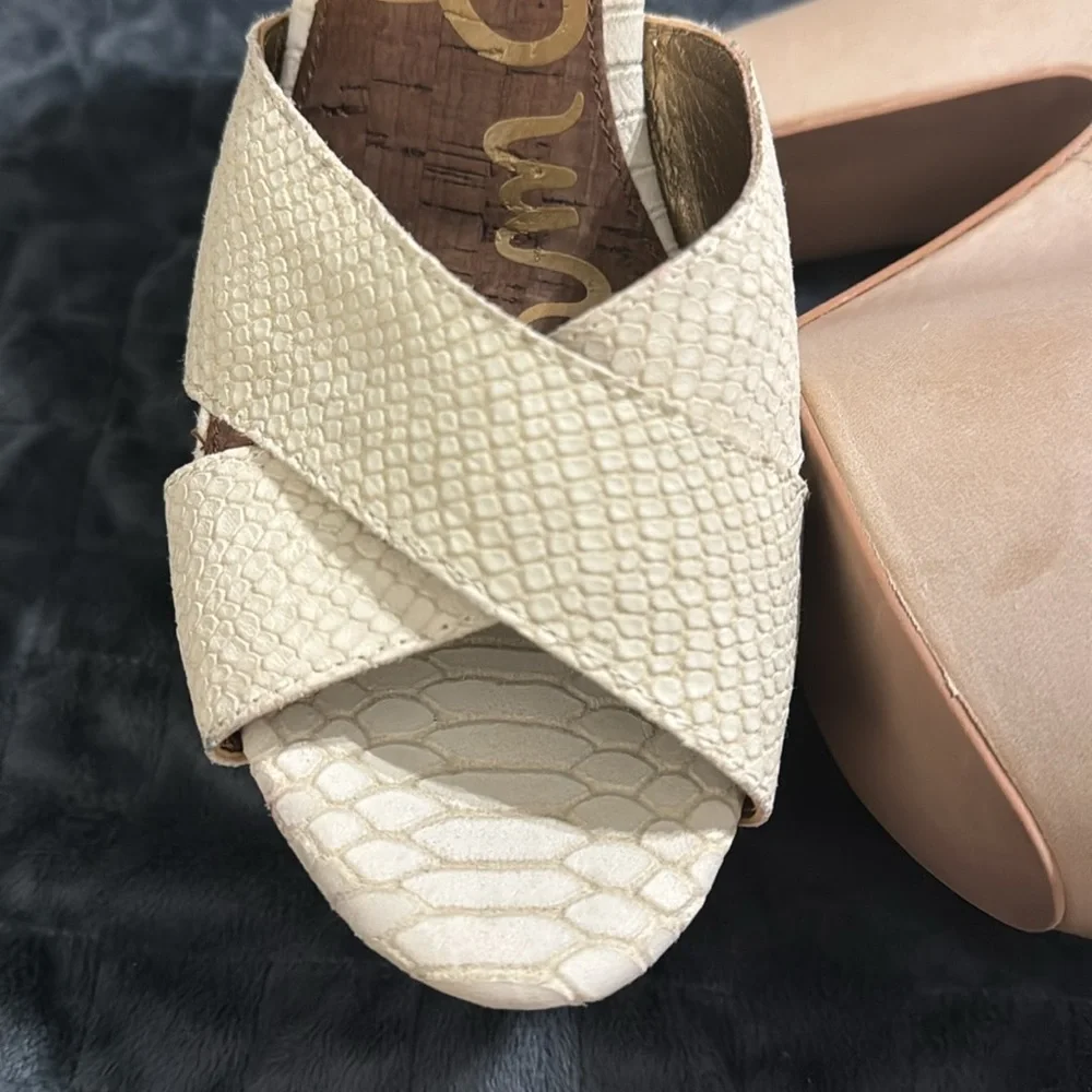Sam Edelman Corbin Snake Print  Platform Shoes